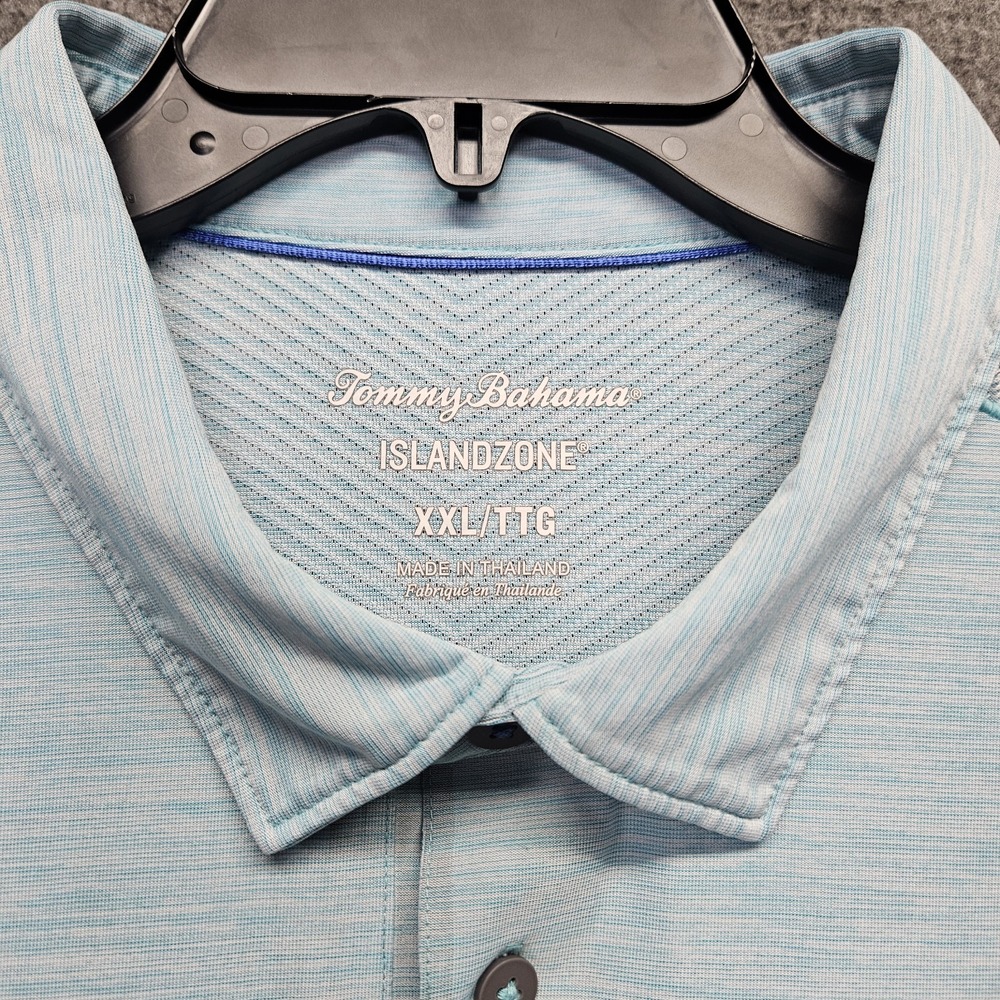 Tommy Bahama X 2 Palm Coast Pro IslandZone Golf Polo Men's XXL Coastal Nautical - Picture 14 of 16